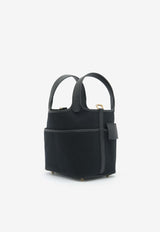 Hermès Picotin Cargo 18 in Black Goeland Canvas and Swift with Gold Hardware