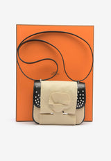 Constance 18 Mirror Cloute in Black Box Leather with Palladium Hardware