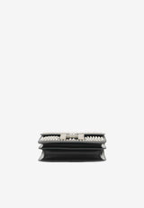 Constance 18 Mirror Cloute in Black Box Leather with Palladium Hardware