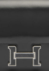 Constance 18 in Black Box Leather with Aventurine Palladium Hardware