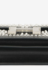 Constance 18 Mirror Cloute in Black Box Leather with Palladium Hardware