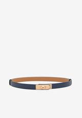 Kelly 18 Belt in Bleu Saphir Epsom Epsom Leather with Rose Gold Hardware