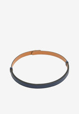 Kelly 18 Belt in Bleu Saphir Epsom Epsom Leather with Rose Gold Hardware