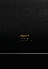 Kelly Pochette Clutch Bag in Black Swift Leather with Gold Hardware