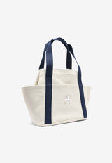 Baby Cabriole Nappy Bag in Gris Perle H Canvas and Printed Cotton