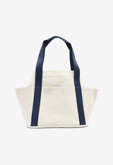 Baby Cabriole Nappy Bag in Gris Perle H Canvas and Printed Cotton