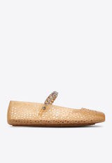 Jimmy Choo The Jelly Ballet Flats Beige THEJELLYNTX/R_JIMCH-LT