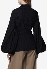 TheLatest Dalila Ruched Shirt Black TLW04008T0163ABTP/S_LATES-T0002