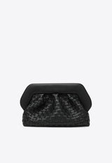 Themoirè Woven Bios Leather Clutch Bag Black TMFW25BMW1EL/R_THEMO-BLK