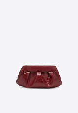 Themoirè Emera Croc-Embossed Leather Clutch Plum TMFW25EMRR120EL/R_THEMO-PR