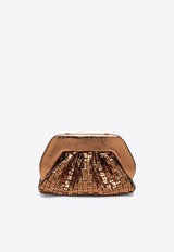 Themoirè Micro Tia Laminated Woven Clutch Bronze TMFW25TMWL127PL/R_THEMO-BR