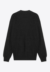 Lemaire V-neck Asymmetric Cardigan Gray TO1082LK087/R_LEMAI-BK966