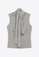 Lemaire Wool-Blend Sleeveless Top Taupe TO1485LK087/R_LEMAI-BR446