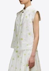 LOVE Binetti Carla Floral Blouse White TP 172 Carla_NATURAL