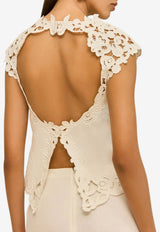 Cult Gaia Destry Broderie Anglaise Linen Top Off-white TP32693LN3390_OFF-WHITE