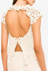 Destry Broderie Anglaise Linen Top