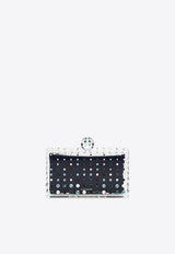 Aquazzura Tequila Crystal-Embellished Clutch TQLCLUC0-RUB-TZL
