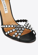 Aquazzura Tequila 105 Leather Sandals TQLHIGS0-NAP-BCY