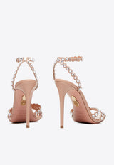 Aquazzura Tequila 105 Leather Sandals TQLHIGS0-NAP-PWP