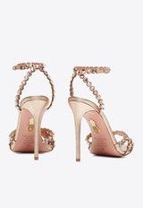 Aquazzura Tequila 105 Leather Sandals TQLHIGS0-NPL-LCO