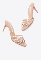 Aquazzura Tequila 75 Leather Mules TQLMIDM0-NAP-PWP