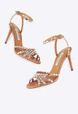 Aquazzura Tequila 85 Leather Sandals TQLMIDS0-NAP-PWP