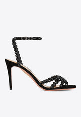 Aquazzura Tequila 85 Suede Sandals TQLMIDS0-SUE-BJT