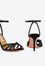 Aquazzura Tequila 85 Suede Sandals TQLMIDS0-SUE-BJT