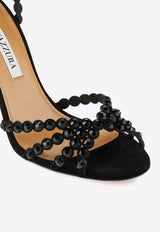 Aquazzura Tequila 85 Suede Sandals TQLMIDS0-SUE-BJT