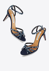 Aquazzura Tequila 85 Suede Sandals TQLMIDS0-SUE-MZN