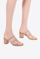 Aquazzura Tequila 50 Leather Sandals TQLMIDS1-NAP-PWP