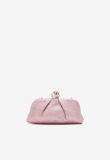 Aquazzura Tequila Crystal-Embellished Clutch Bag Pink TQLPOCP0-MSRRSD ROSE/CRYSTAL/PALLADIUM