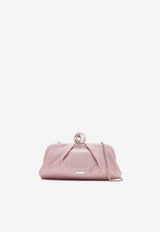 Aquazzura Tequila Crystal-Embellished Clutch Bag Pink TQLPOCP0-MSRRSD ROSE/CRYSTAL/PALLADIUM