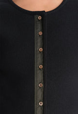 Henley Fitted Knit Top