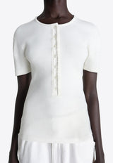 Henley Fitted Knit Top