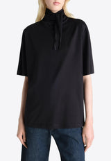 Jersey T-shirt with Scarf