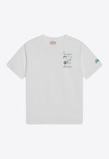 MC2 Saint Barth Kids Boys Snoopy Tennis Print T-shirt White TSH000102565H/Q_MC2-01NEMB