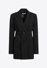 Sportmax Tubinga Double-Breasted Wool Coat Black TUBINGAWO/R_SPORM-003