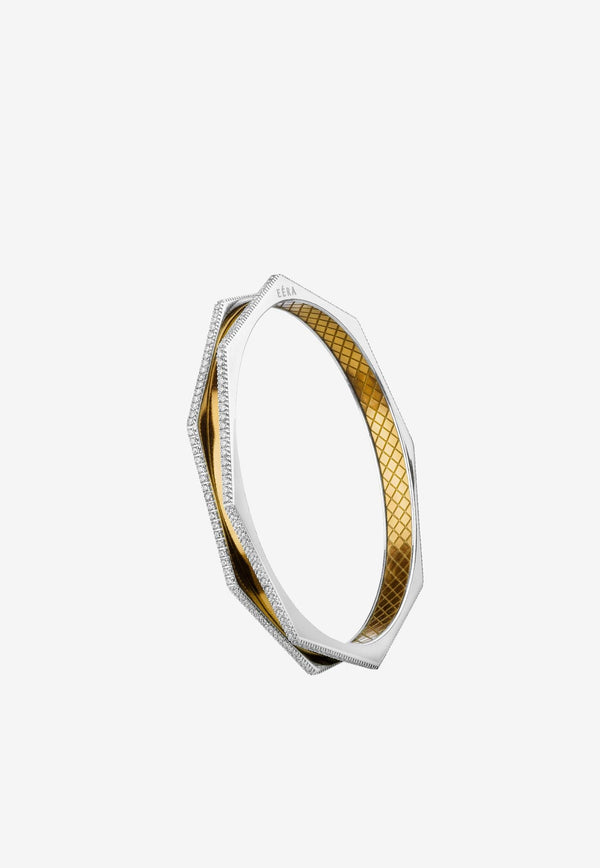 EÉRA Tubo Diamond Bracelet in 18-karat Yellow Gold Gold TUBRFP01U1