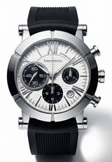 Tiffany & Co. Atlas Gent Chronograph Automatic Stainless Steel Watch White TIFCOAGCASSW_TH