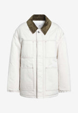 AMI PARIS Padded Down Jacket White UJK834DE0106/R_AMI-150