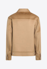 AMI PARIS Ami De Coeur Wool Trucker Jacket Beige UJK847WO0009/R_AMI-2802