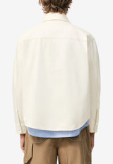 AMI PARIS Ami De Coeur Overshirt Cream UJK897.DE0126_CREAM