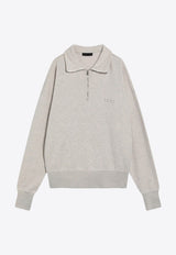 Prada Essential Half-Zip Sweatshirt Beige UJL39COOO17IP/R_PRADA-F0018