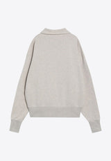 Prada Essential Half-Zip Sweatshirt Beige UJL39COOO17IP/R_PRADA-F0018