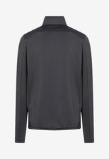 Technical-Fabric Zip-Up Sweatshirt