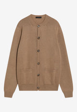 Prada Buttoned Cashmere Cardigan Camel UMG414OOO17TU/R_PRADA-F0040