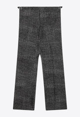 Prada Herringbone Straight-Leg Pants Gray UP0305OOO16RC/Q_PRADA-F0967