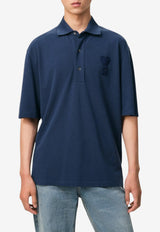 AMI PARIS Ami De Coeur Knitted Patch Polo T-shirt Navy UPL428.JE0221_NAVY