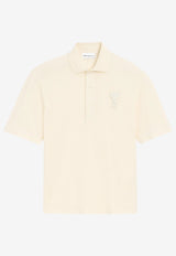 AMI PARIS Ami De Coeur Knitted Patch Polo T-shirt White UPL428.JE0221_WHITE